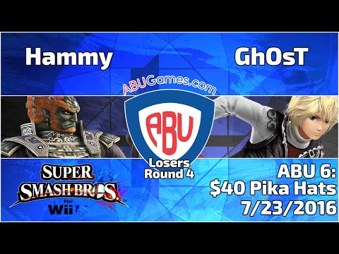 ABU Monthly 6: GhOsT (Shulk) vs. Hammy (Ganondorf) - Smash 4 Singles