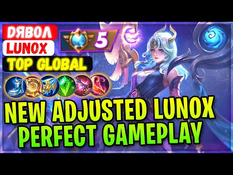 New Adjusted Lunox Perfect Gameplay [ Top Global Lunox ] Dявол - Mobile Legends Gameplay And Build