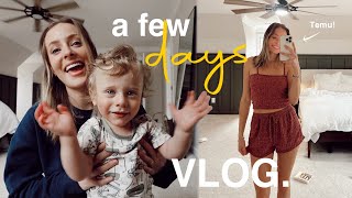 few days VLOG: first day of DAYCARE(!!), Temu home haul, & unsolicited parenting advice