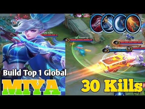 30 Kills + MANIAC!! OP LifeSteal Miya Late Game Monster!! - Build Top 1 Global Miya ~ MLBB