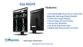 Eizo RX370 3MP PACS Diagnostic Radiology Monitor Sales | Service | Repair | Exchange | Replacement