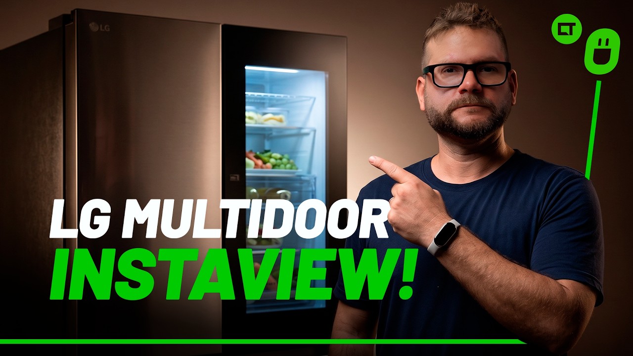 Miniatura da avaliação em vídeo de Geladeira LG Side By Side InstaView GC-X267GL5 628L Inox Look Branco