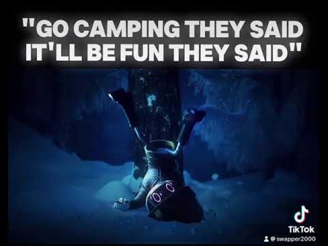 “Go camping they said it’ll be fun they said” MurderDrones Meme