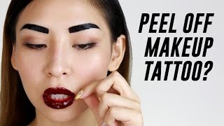 Peel Off Lip & Eyebrow Tattoo Review  TINA TRI