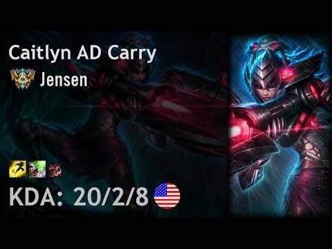 Caitlyn AD Carry vs Jhin - Jensen - NA Challenger Patch 6.24