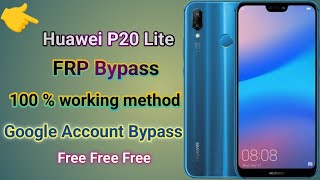 Huawei P20 Lite FRP Bypass | Huawei P20 Lite Google Account Bypass Without PC | Easy Trick