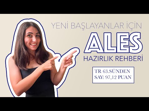 ALES I YENİ BAŞLAYANLAR İÇİN TEMELDEN DERECEYE TAVSİYELER