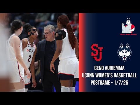Geno Auriemma: UConn women’s basketball postgame press conference (St. John's) - 1/7/26