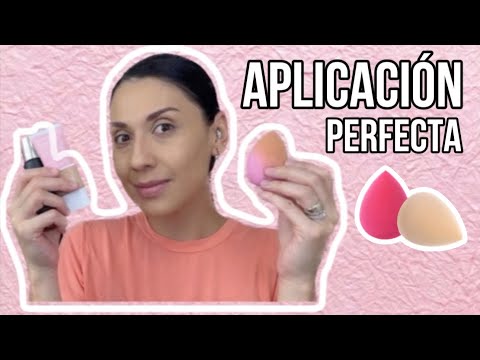 COMO APLICAR BASE DE MAQUILLAJE CON ESPONJA-Bren EsAv