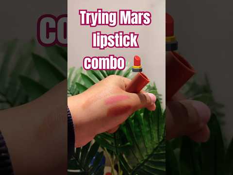 Trying Mars lipstick💄 #mars #lipstick #haul #shorts #shortsvideo #youtube #beauty