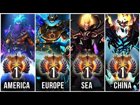 TOP-1 RANK of all regions - America, Europe, SEA, China