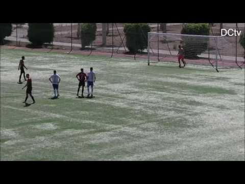 Cristian Barrios (CF Unión Viera) transforma un penalti contra el Buzanada. (1-0).