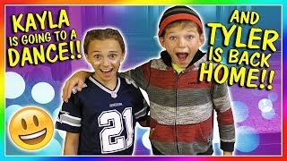 KAYLA&#39;S 7TH GRADE DANCE | TYLER&#39;S HOME! | We Are The Davises