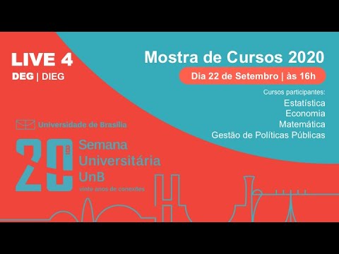 DEG | 22/09 - Live 4 - Mostra de Cursos UnB 2020