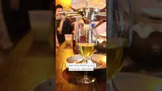 Click to see the full video! I had no idea absinthe could taste this good. #nola #cocktails #travel