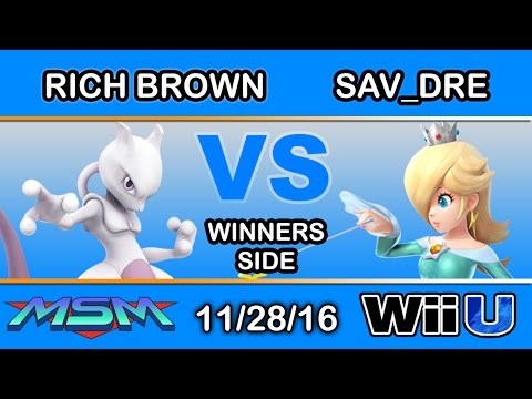 MSM 76 - Rich Brown (Mewtwo) Vs. Sav_Dre (Rosalina & Luma) Winners Side - Smash Wii U