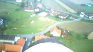 preview picture of video 'Easystar mit Flycamone Flug über Magland 1 11 2009 harte Landung'