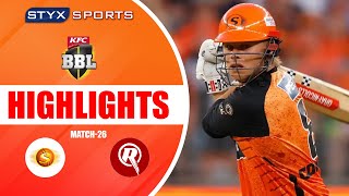 PERTH SCORCHERS VS MELBOURNE RENEGADES
