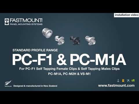 Install panel mounting system Fastmount Guide 2  PC F1 self tapping