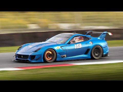 Best of Ferrari 599XX Evoluzione: Sound, Accelerations, Downshifts & Hot Brake Rotors!