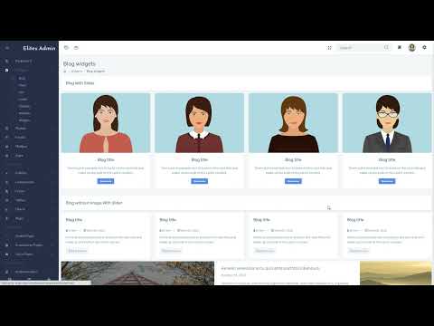 Bootstrap Admin Dashboard Template with LTR Light Theme  - EliteX