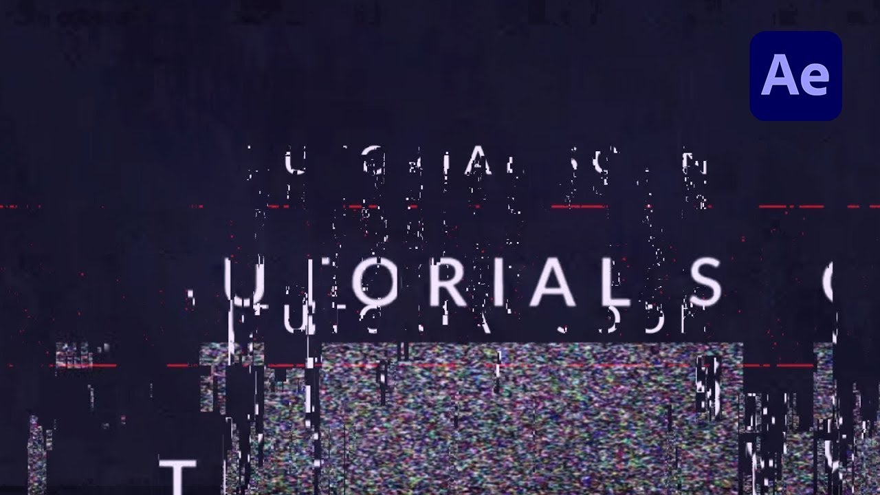 How to create an Epic Glitch Intro in After Effects