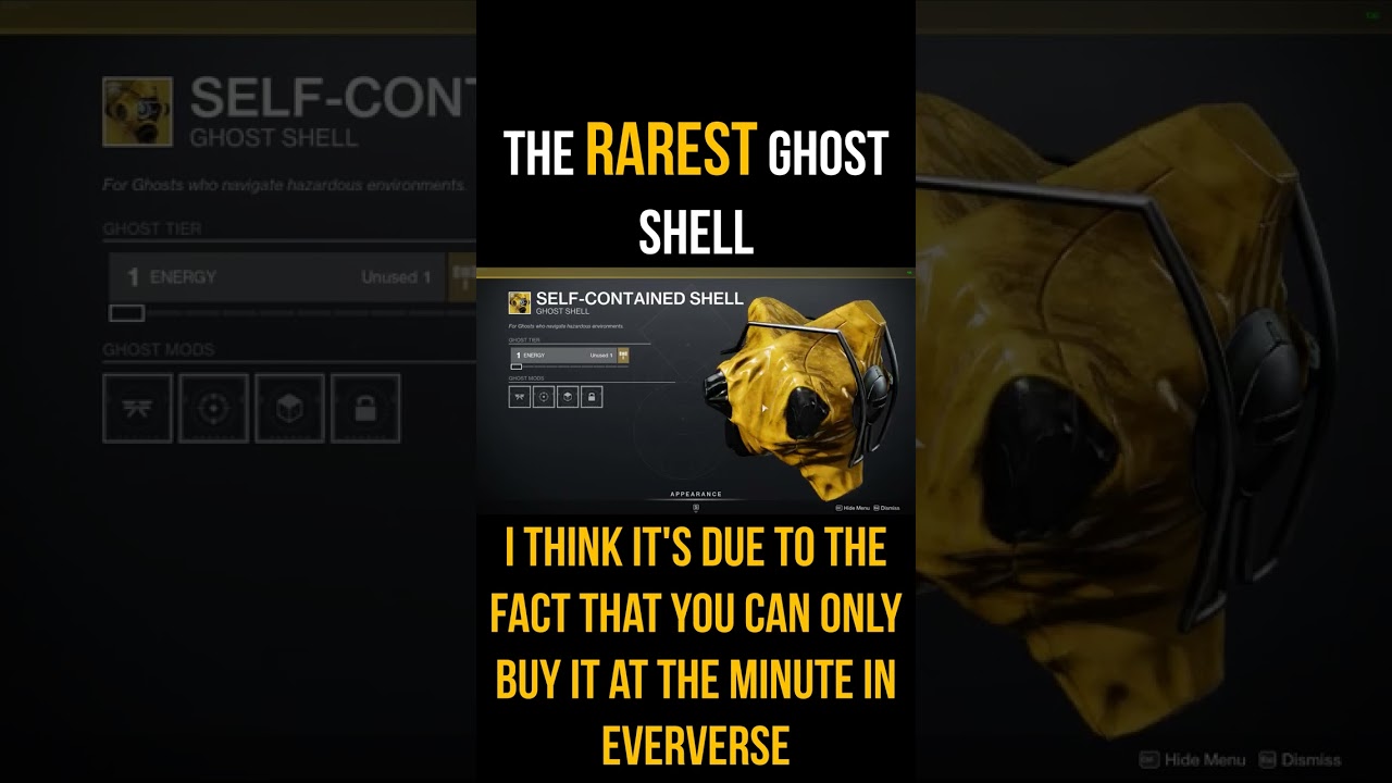 The Technical Rarest Ghost Shell In Destiny 2