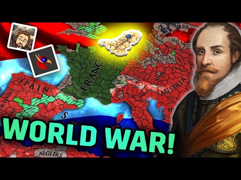 I fought my LARGEST COALITION in this EU4 SUCCESSION game... (w/@TheRedHawk and @ZlewikkTV )