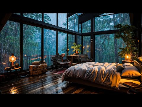 Rain Sounds for Sleeping – Beat Insomnia, Relax, Study, Reduce Stress, Natural White Noise #24