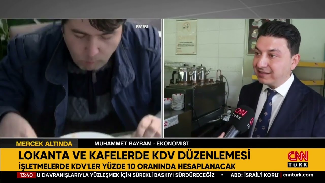 Lokanta ve Kafelerde KDV Düzenlemesi! İşte Detaylar...