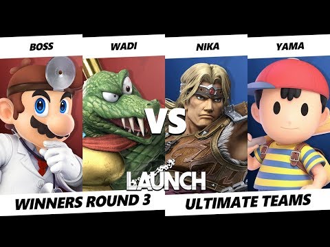 Launch Smash Ultimate Teams -  Boss & WaDi VS  Nika & Yama - Winner's Round 3