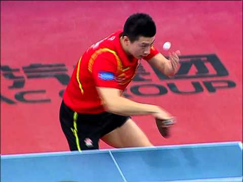 Ma Long - reverse backhand serve