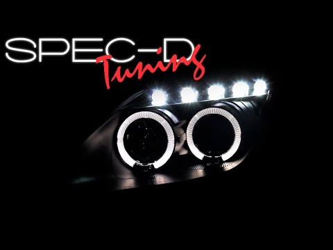 SPECDTUNING DEMO VIDEO: 2000-2005 TOYOTA CELICA HALO PROJECTOR HEADLIGHTS