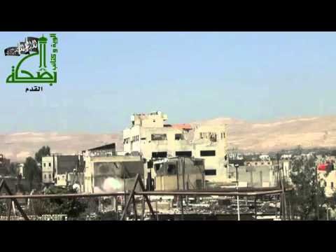 استهداف قوات النظام من قبل لواء حذيفة بن اليمان في حي القدم في محافظة دمشق