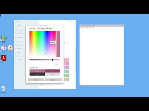 Active Window Color System Settings in Win 10 Windows OS