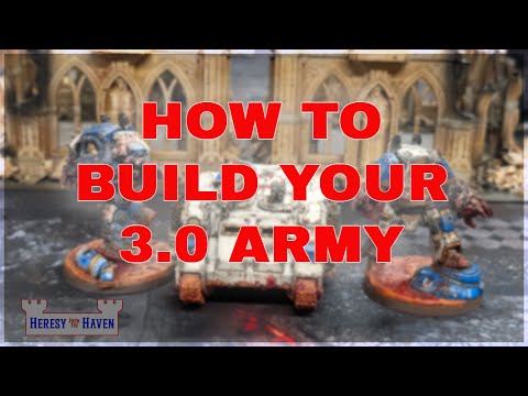 How to build your army Horus Heresy 3.0