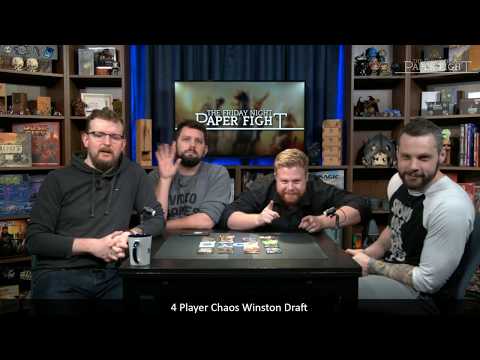 Friday Night Paper Fight — 4 Player Chaos Winston Draft