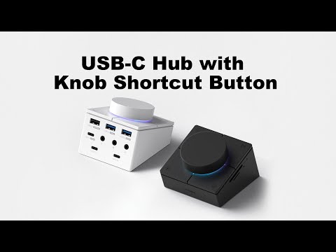 【Knob & Shortcut Buttons】USB-C Hub | Volume Control + Desktop Controller Docking Station#tech