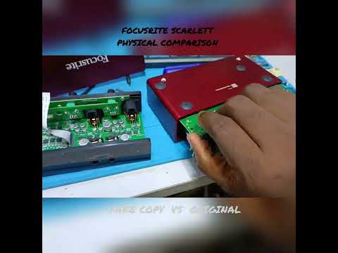 Differentiate between fake copy vs original FOCUSRITE SCARLETT. 2i2 3rdgen