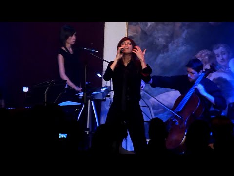 Kirlian Camera's Elena Alice Fossi performing "Black August" in Magdeburg 2014