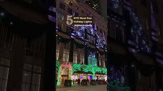 5 MUST SEE NYC Holiday Lights | Winter Wonderland