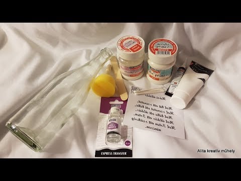 Transzferálás üvegre - Alita Kreatív Műhely