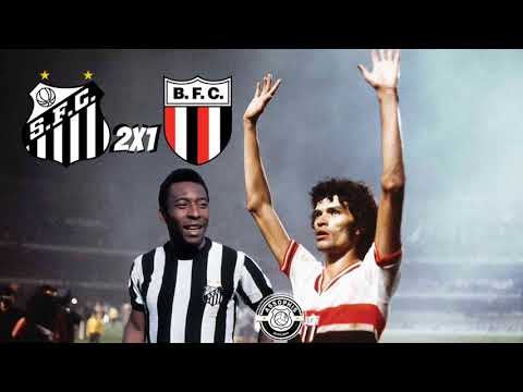 Santos 2 x 1 Botafogo (SP) - 14/08/1974 - Pelé x Sócrates... deu Pelé!