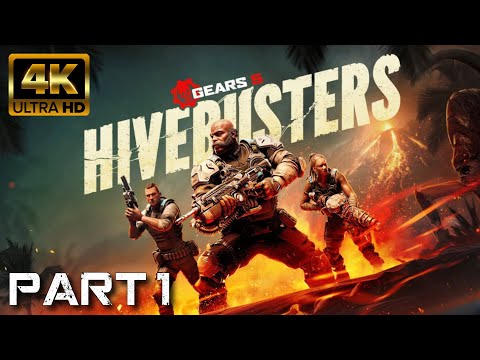 Gears of War 5: Hivebusters DLC - 4k Walkthrough Gameplay - Part 1 - Mysterious Island