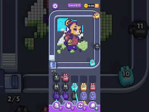 Pixel Flow Level 611 Walkthrough