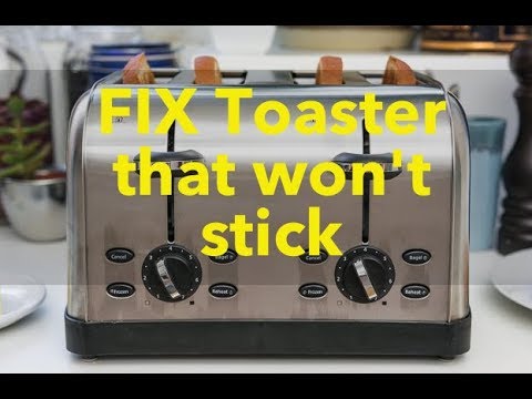 How to fix Toaster that won't stay DOWN Cuisinart CPT-180 CPT lever