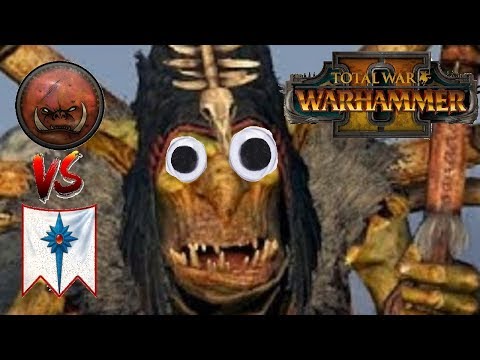 Greenskins vs High Elves | DA GREAT SHAMAN - Total War Warhammer 2