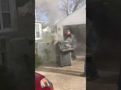 Seasoning the new grill