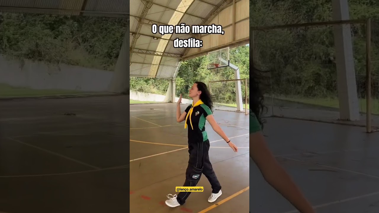 Tipos de Desbravadores Marchando, seu clube tem alguém que marcha assim? #lençoamarelo #desbravador