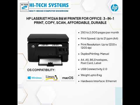 HP Laserjet M126a B&AmpW Printer